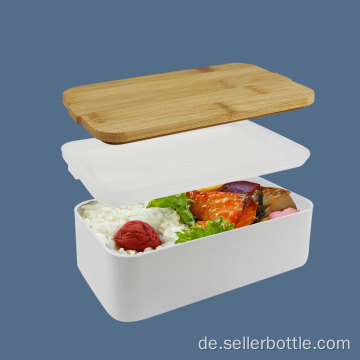 Einlagige Lunchbox mit Bambusdeckel